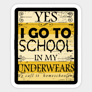 Funny Homeschooling Sticker